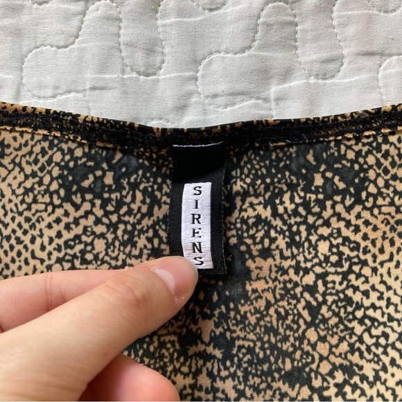 Vintage 90s Leopard Print Tie Up Rave Top 🐆 - Picture 7 of 7